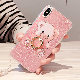 iphonex【クマを包む-ピンク】