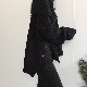 「人気新作おすすめ」韓国風デイリーコーデファッションシンプル秋冬ハイネックプルオーバースリットセーター・カットソー