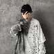 【韓国コーデ】メンズ ファッション カジュアル ラウンドネック プルオーバー グラデーション色 トップス tシャツ パーカー