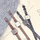 ファッションガラス防水深度30ｍ合金クォーツ時計配色縁取りスクエアシルバー系ブラウン系ブラック系ホワイト系腕時計