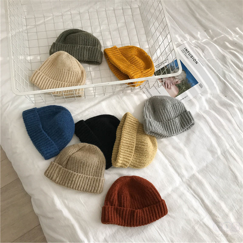 韓国 通販 人気 可愛い  安い秋冬 ニットサークル 帽子