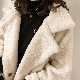 【人気新制作韓国系ファッション】シンプル折り襟カーディガン無地アウター