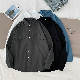 長袖シンプルファッション通勤/OL韓国系一般一般春夏秋折襟シングルブレスト無地ボタン混纺トップス