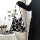 オールシーズンポロエステルマグネットハンドバッグ肩掛けプリントレトロファッション刺繍大容量ショルダーバッグ·ハンドバッグ