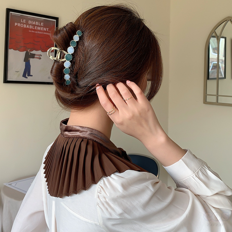母の日  ギフト  6色  レトロ  スウィート  シンプル  キュート  サークル  髪飾り  アクセサリー