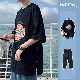【楽天人気アイテム】韓国 安い 通販 メンズ 夏スバンレーヨンシンプルカジュアルレトロセットアップ Tシャツ