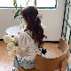 シンプルファッション韓国系一般春夏秋Vネック透かし彫りボタンセーター・カットソー