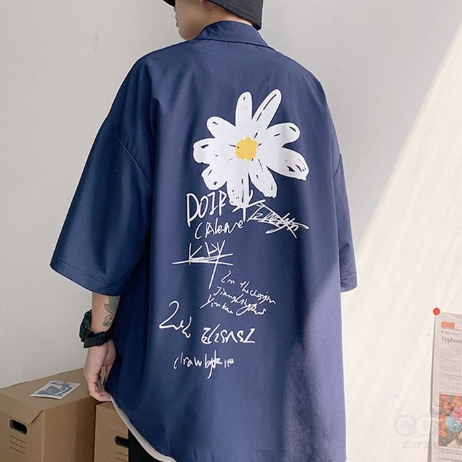 人気を獲得♡ シンプル ファッション 夏 折襟 シングル ブレスト プリント 無地 トップス