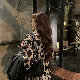 夏韓国系セクシー春プリントクラブスタイルファッションレトロ折り襟ヒョウ柄ニット・シャツカーディガン