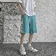 【特別デザイン】シンプル ファッション カジュアル キャンパス 夏 切り替え ショート丈 配色 プリント カートゥーン ボトムス