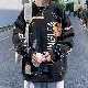 【人気を独占中♡】韓国系ファッション シンプル カジュアル ラウンドネック プルオーバー プリント トップス