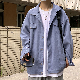 【流行の予感】春 服 メンズ 韓国の通販 コーデ シンプル ファッション カジュアル 折襟 シングル ブレスト 無地 アウター