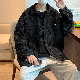一般プリント韓国系一般長袖カジュアルオールシーズン定番POLOネックシングルブレストなしシンプルストリート系ファッションアウター