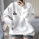【韓国系ファッション】カジュアル ラウンドネック プルオーバー プリント 無地 アルファベット パーカー・トレーナー
