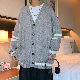 【上品なシルエット】韓国風ファッション シンプル カジュアル 秋冬春 Vネック シングル ブレスト 配色 ボタン アウター