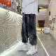 シンプルグラデーション色ストリート系レギュラーウエストレギュラー丈メンズ ファッション 激安 セールブラック黒プリント秋カジュアル韓国系ファッションボトムス
