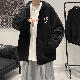 【人気爆発】韓国 通販 ストリート シンプル メンズ ファッション コットン 長袖 ンフード付き 黒 ジッパー ストラップ プリント トップス アウター パーカー セットアップ