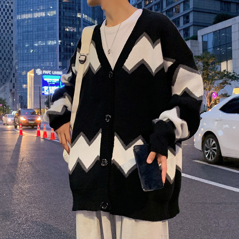 なし一般一般秋配色韓国系シンプルVネックファッション長袖定番シングルブレストカジュアルアウター