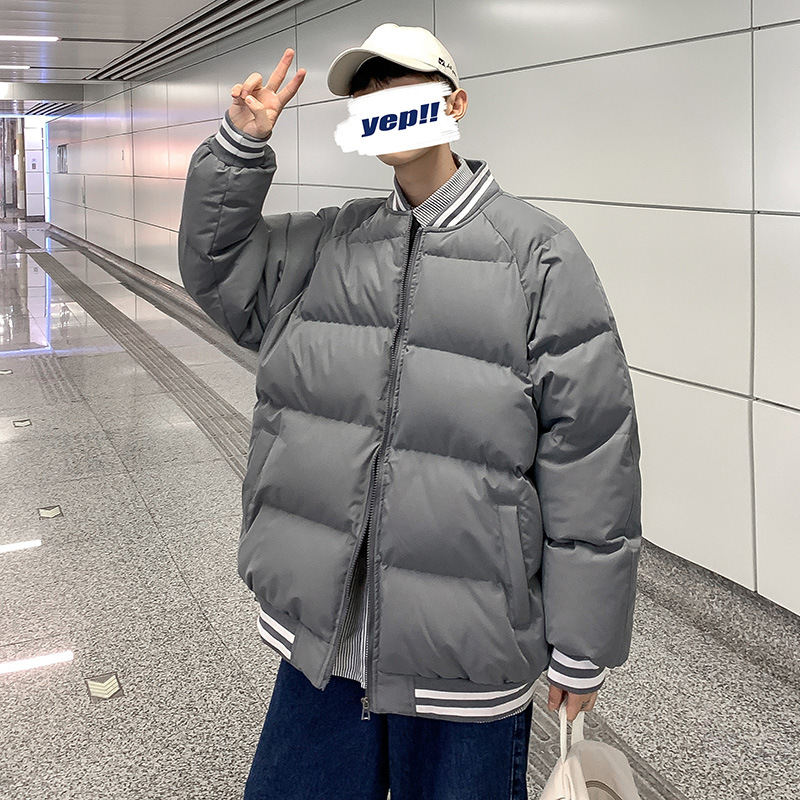 【人気】メンズ ファッション 激安 韓国 通販  ストリート冬 長袖 韓国系 シンプル 配色 スタンドネック ジッパー アウター