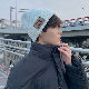 【柔らかくて優しい印象】韓国風ファッション アルファベット サークル ニット 秋冬 帽子