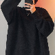 秋冬シンプルニットプルオーバー韓国系ハイネック透かし彫り長袖ファッション一般一般無地トップス