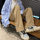 【着回し力抜群】ストリート系 シンプル 冬 韓国系 レギュラー丈 ファッション カジュアル 秋 レギュラー ウエスト カジュアルパンツ
