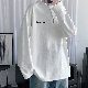 【肌触りよい】長袖 シンプル 韓国フアッション 通販 ラウンドネック プルオーバー アルファベット Tシャツ・POLOシャツ