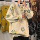 【激安販売中】長袖 ファッション カジュアル ラウンドネック プルオーバー プリント セーター