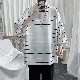 プリント韓国系カジュアル七分袖ラウンドネックプルオーバーボーダーTシャツ・POLOシャツ