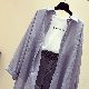 【爽やかな着け心地！】長袖 シンプル ファッション カジュアル ロング 折襟 シングルブレスト 無地 ボタン 紫外線対策 ニット・シャツ カーディガン