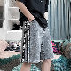 デニムシンプルファッションストリート系韓国系春夏ファスナーレギュラーウエスト無地バーミューダ（5分丈）デニムパンツ