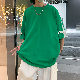 韓国 半袖メンズ 夏 おしゃ ファッション カジュアル 韓国系 一般 一般 ラウンドネック プルオーバー 切り替え 配色 レイヤード / 重ね着風Tシャツ・POLOシャツ