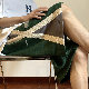 ポリエステルシンプルファッションカジュアル韓国系夏切り替えレギュラーウエスト配色バーミューダ（5分丈）ショートパンツ