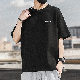 【人気アイテム】韓国 服 通販 ファッション メンズ 着回しコーデ fashion 大人カジュアル シンプル 半袖 プルオーバー 無地 ラウンドネック アルファベット Tシャツ・POLOシャツ