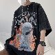 【大人気】メンズファッション 人気 カッコイイ レトロ ストリート系 韓国系 夏 半袖 シンプル ファッション カジュアル ラウンドネック プルオーバー プリント Tシャツ・POLOシャツ