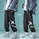 【韓国風ファッション】ストリート ファッション メンズ 秋 シンプル レギュラー ウエスト アンクル丈（9分丈) プリント カジュアルパンツ