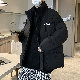 その他 長袖 ファッション カジュアル 定番 韓国系 一般 一般 冬 秋 スタンドネック ジッパー プリント アルファベット プリント綿コート・ダウンジャケット