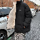 【今季マストバイ】長袖 シンプル ファッション ストリート系 韓国系  秋冬 スタンドネック ジッパー 無地 ボタン 綿コート ダウンジャケット