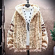  長袖 シンプル ファッション 一般 一般 秋冬 冬 フード付き ジッパー 配色 なし ポリエステルカーディガン