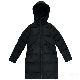  長袖 シンプル ファッション カジュアル 一般 ロング 秋冬 フード付き ジッパー 無地 なし ポリエステル綿コート