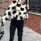 長袖 ファッション 通勤/OL スウィート 韓国系 一般 ショート丈 冬 スタンドネック ジッパー 切り替え 配色 ポリエステル綿コート