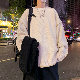 【大人カジュアル】ストリート ファッション 冬 メンズ コットン 長袖 シンプル ファッション 韓国系 秋冬 ラウンドネック プルオーバー タッセル 無地 セーター