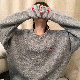  アクリル生地 長袖 カジュアル スウィート 韓国系 一般 一般 秋冬 ラウンドネック プルオーバー 刺繍 無地 防寒セーター・カットソー