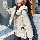  長袖 シンプル ファッション カジュアル ストリート系 一般 一般 冬 秋 フード付き ジッパー 無地 なし ポリエステルロング丈コート・ジャケット