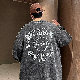 春ファッションTシャツ メンズ 長袖 ファッション カジュアル ストリート系 韓国系 一般 一般 ラウンドネック プルオーバー プリント アルファベット プリントTシャツ・POLOシャツ