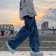 【人気上昇中】パンツ メンズ  ファッション ストリート系 デニム 定番 シンプル カジュアル レギュラーウエスト 韓国ファッション オールシーズン デニムパンツ