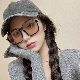  韓国ファッション オシャレ 服 写真通り ブルーライトカット その他 丸顔 ウィメン用 おしゃれ スクエアアクセサリー
