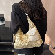  韓国ファッション オシャレ 服 オールシーズン レディース ポリエステル ハンドバッグ 手持ち ファッション カジュアル シンプル 織 ポリエステル M 旅行ショルダーバッグ・ハンドバッグ