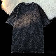 【デザイン性抜群】ストリート 系 メンズ Tシャツ・POLOシャツ ストリート系 韓国 ファッション オシャレ 服 カジュアル 夏 半袖 ラウンドネック ブラック プリント