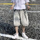 デニムパンツファッションカジュアルストリート系韓国ファッション オシャレ 服夏 服メンズその他レギュラーウエストバーミューダ（5分丈）無地